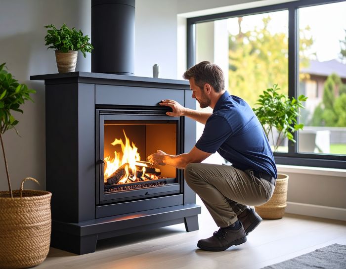 Gas fireplace maintenance